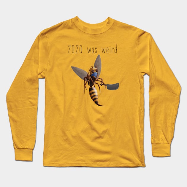 2020 Murder Hornet Long Sleeve T-Shirt by FFpopDesigns